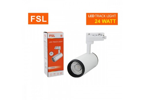 โคมแทรคไลท์ FSL-TRACK-LIGHT-24W-WH แสงขาวและแสงวอร์มไวท์